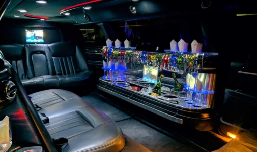 linocoln stretch limousine interior